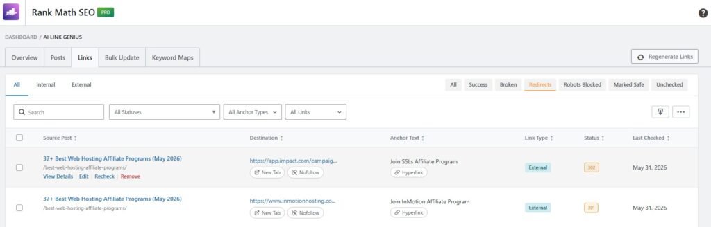 Fix Redirects