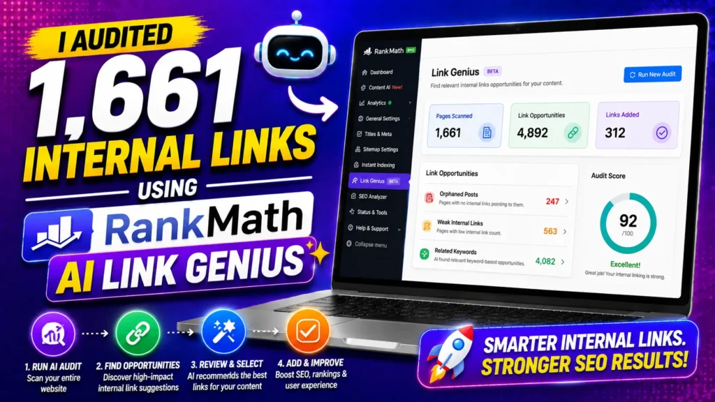 I Audited 1,661 Internal Links Using Rank Math AI Link Genius